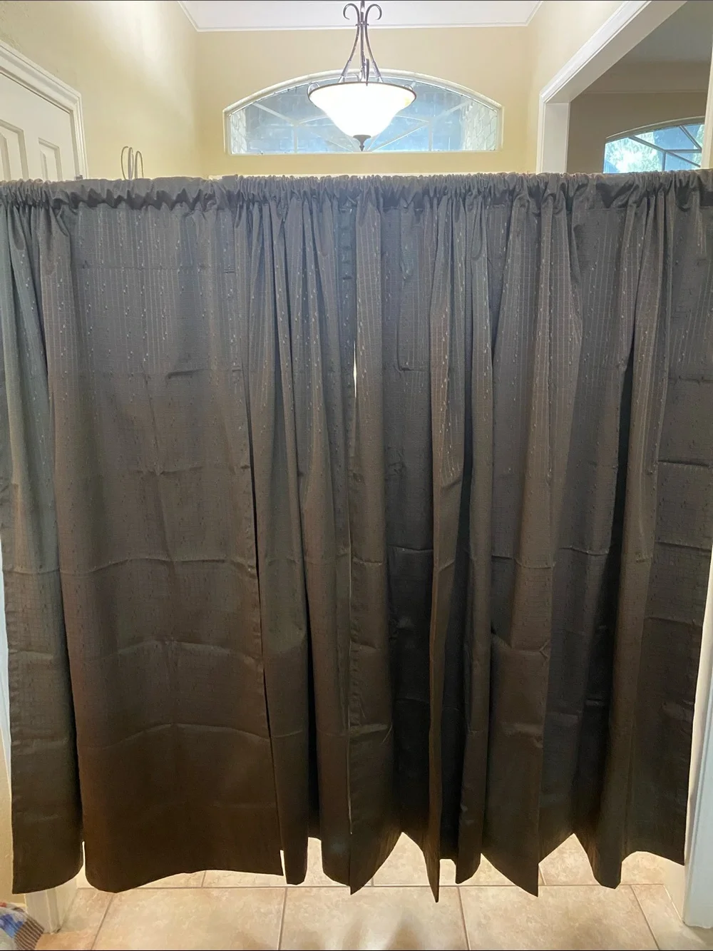 Room-Darkening Blackout Curtain Panels - Classic Brown Drapery (4 panels)